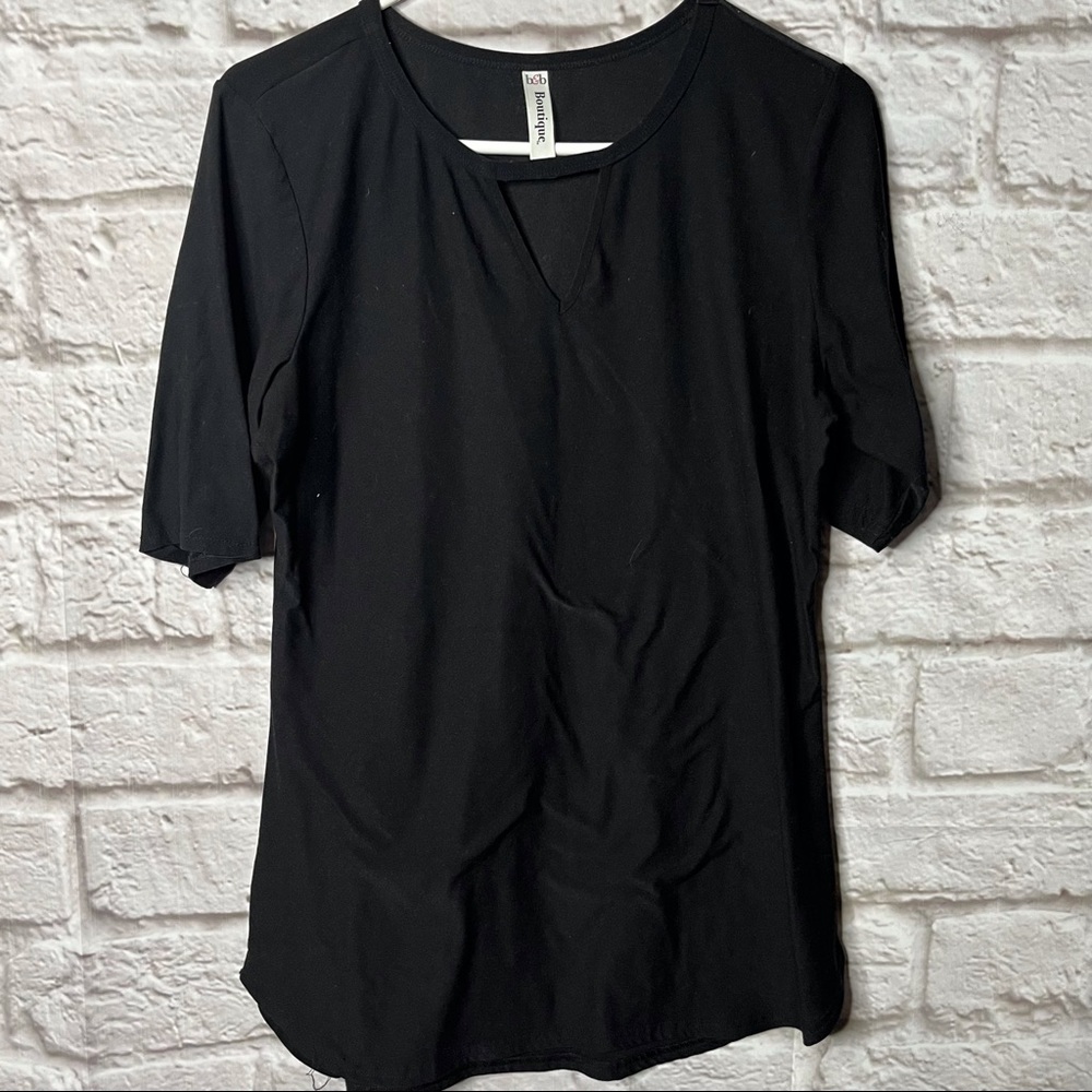 B&B Boutique‎ Black Womens Top Size Large